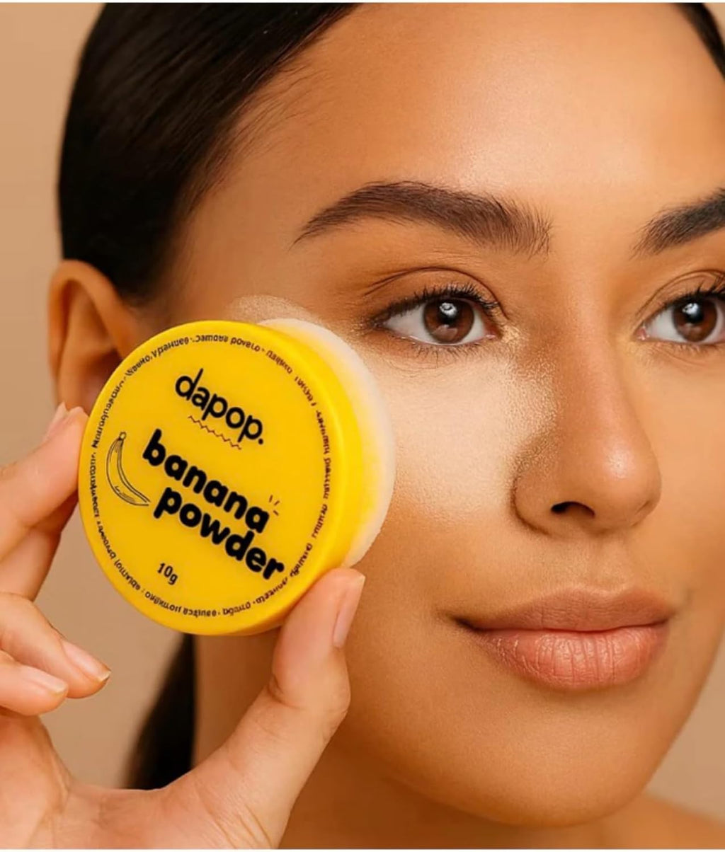 Pó Banana Powder, Facial Translucido Finalizador e Fixador de Maquiagem, Pó de Maquiagem, Selar (Banana Powder)